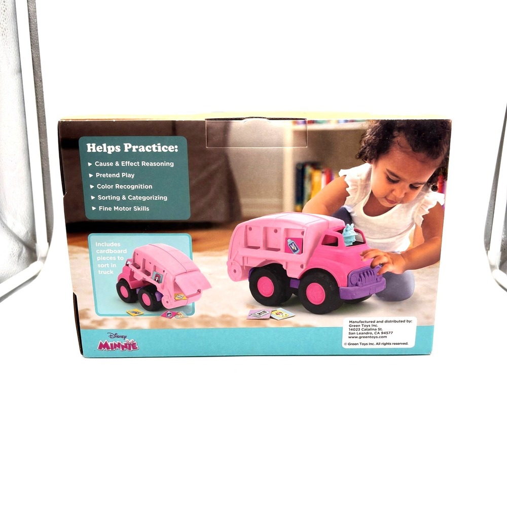 Disney Baby Green Toys Minnie Mouse Recycling Truck Toy Made in USA - Picture 2 of 6